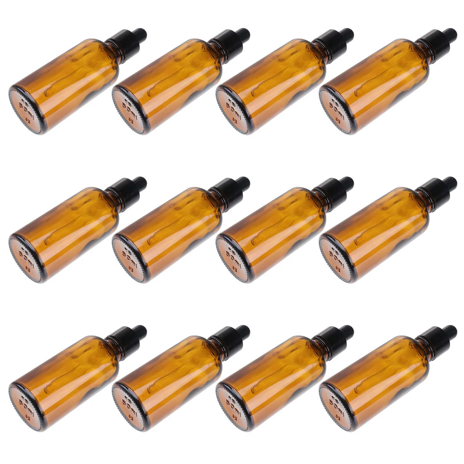 

12 Pcs Dropper Bottles Travel Accessories Essential Oil Glass Refillable Subpackaging