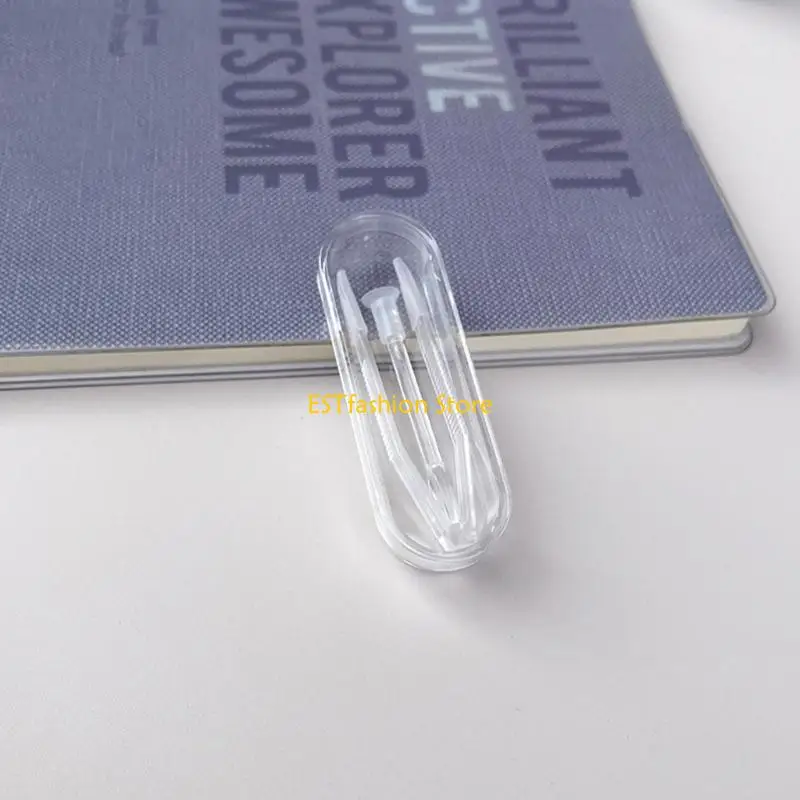 Y5GC Pack of 20 Plastic Contact Lenses Applicator Tweezers and Suction Cup Set for Easy Wearing and Removal Easy to Use