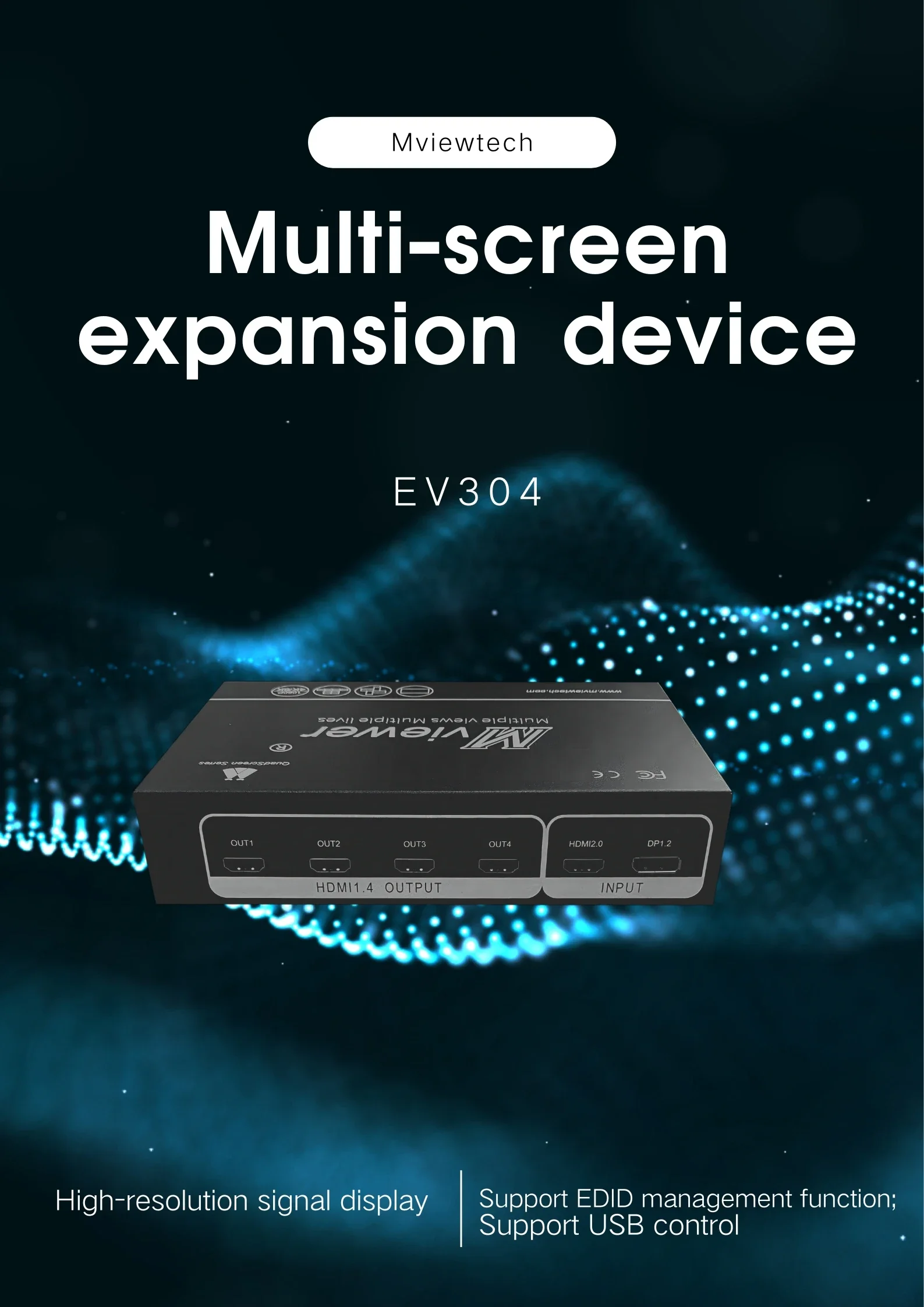 Hot Selling Ultra HD Multi-screen Device EV304 Screen Video Processor