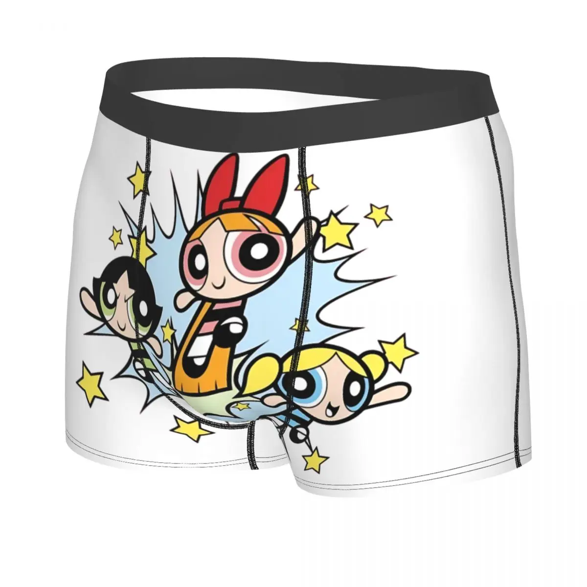 بارد الرسوم المتحركة الرسوم المتحركة Powerpuff الفتيات الملاكمين السراويل السروال الرجال تمتد ملخصات الملابس الداخلية