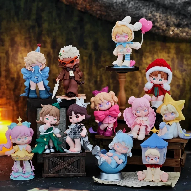 

Dora Magical Night Series Blind Box Collectible Figure Desktop Room Ornament Cute Anime Fans Birthday Gift Mystery Boxes Toys