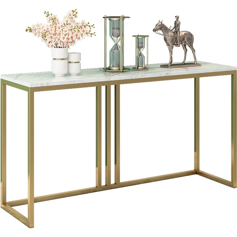 

Nordic marble entrance table, simple living room entry decoration long entrance table, light luxury storage entrance case