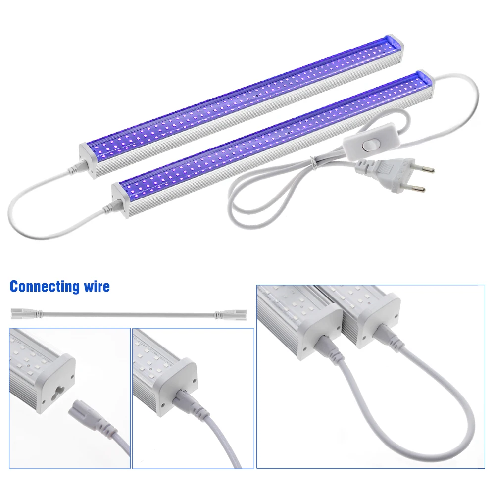 LED Ultraviolet Bar Light AC100-265V 395nm UV LED Light SMD2835  For Body Painting Blacklights Tapestry Poster Glow Party