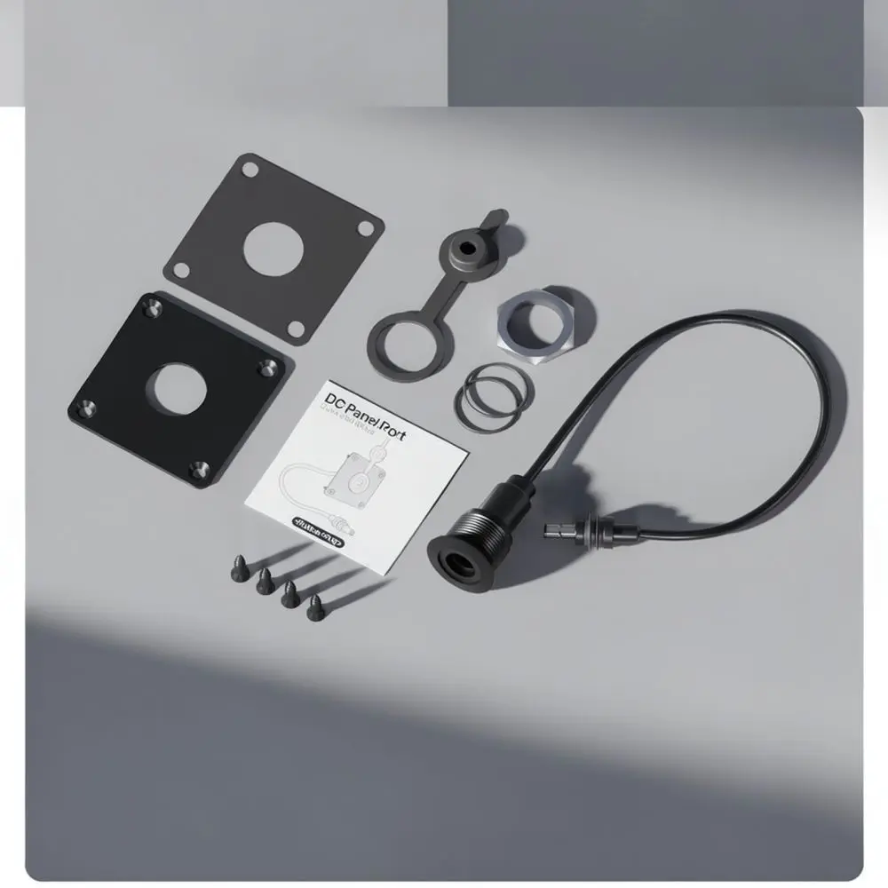Industrial Power Input Connector Aluminum DC 5521 Female Socket Waterproof Wiring Module For Marine Boat Battery Box