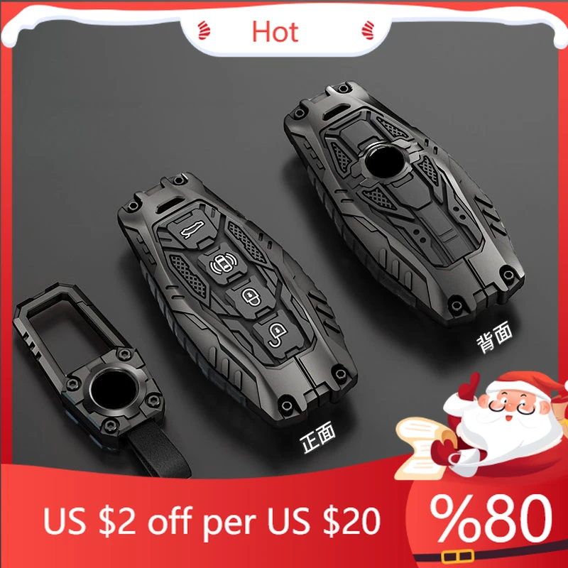 

Hot Metal Car Remote Key Cover Case Holder shell Protector Fob Keychain For Hongqi New H5 H6 EH7 H9 HS3 HS5 HS Interior Stickers