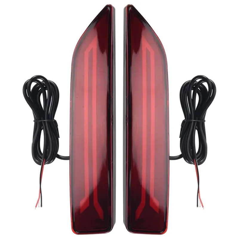M93K-2PCS For Honda CRV CR-V 2007 2008 2009 Multi-Function LED Rear Bumper Light Rear Fog Lamp Auto Bulb Brake Light Reflector