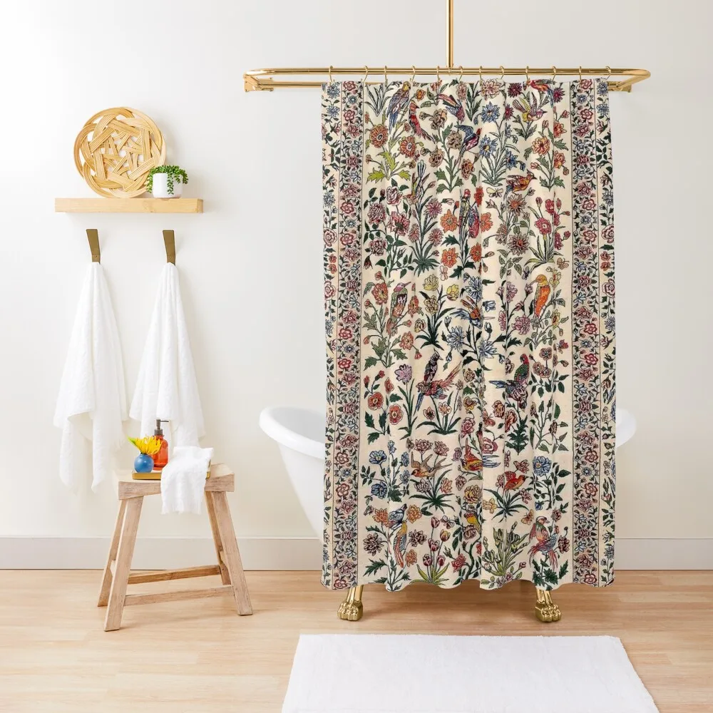 

Vintage Antique Persian Carpet Shower Curtain Washable Waterproof Fabric Shower Shower Set Anime Bathroom Deco Curtain