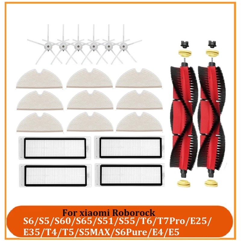 

Removable Main Brush For Xiaomi Roborock S6/S5/S60/S65/S51/S55/T6/T7pro/E25/E35/T4/T5/S5MAX/S6pure/E4/E5