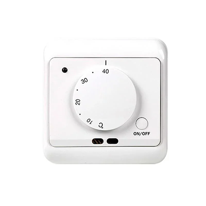 Hot selling ME720 Mechanical Room Thermostat Electric Heating Floor 16A Knob Control Temperature, White
