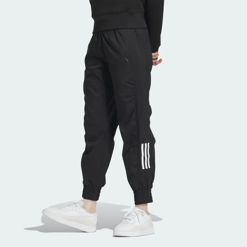 Adidas Stretch Spandex Adjustable Waist Track Cut Hidden Pocket Marathon TrousersJE3200