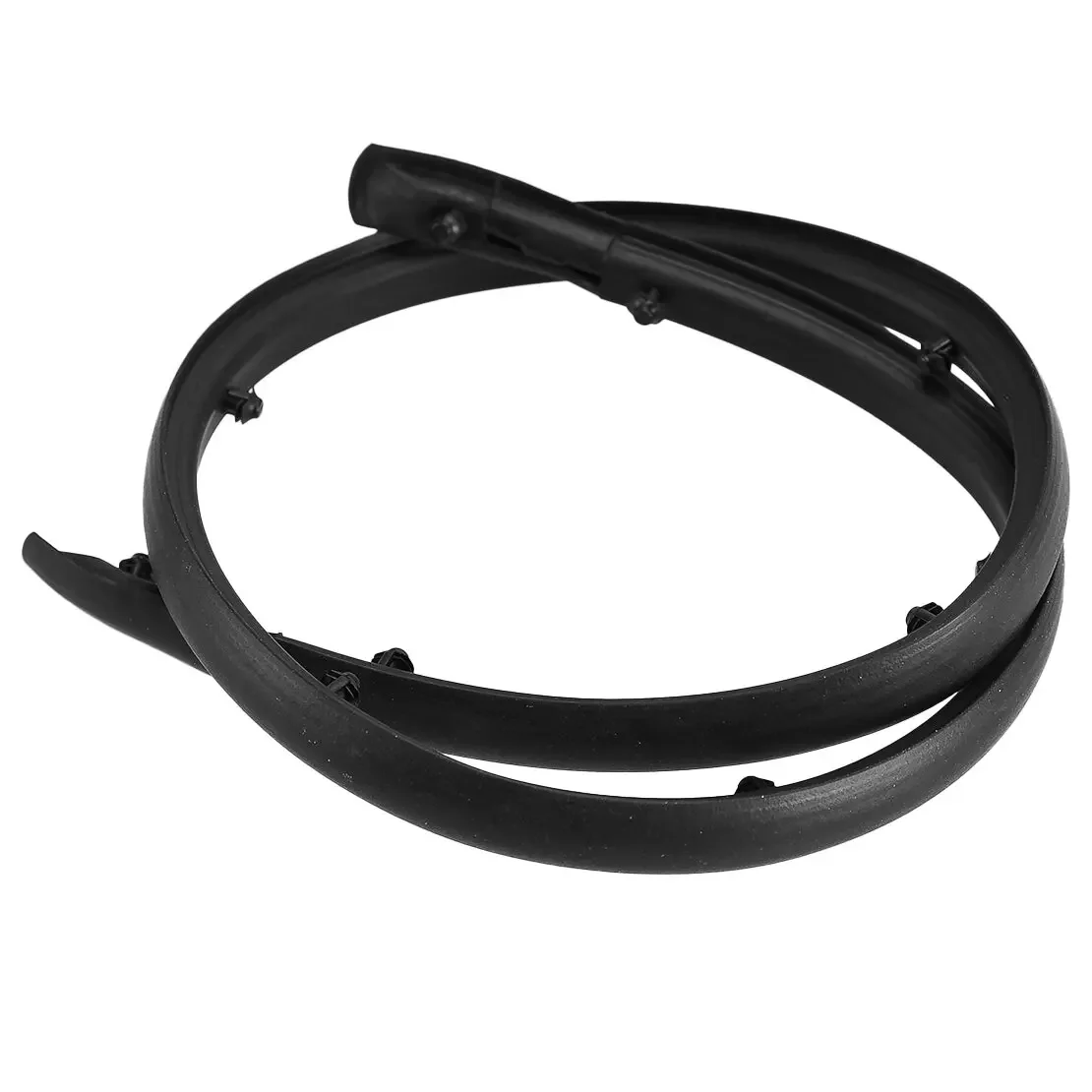 86357A7800 Front Bumper Hood Seal Strip Trim Molding Black Rubber Fit for Kia Forte 2017 2018