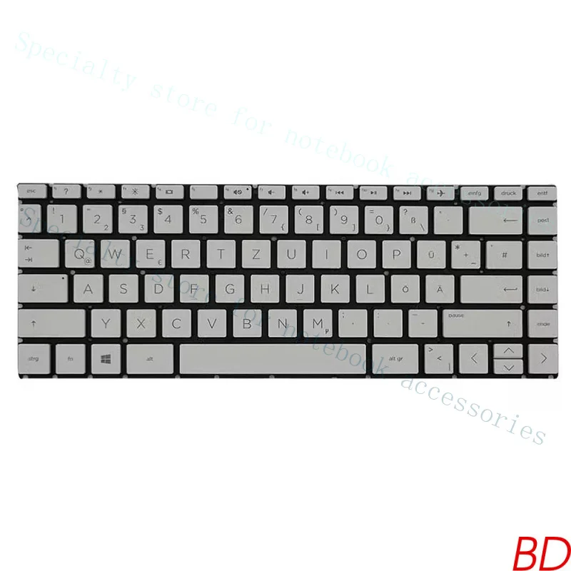 A+  1PC Palmrest With Keyboard For HP Stream14 14-DS 14-CB TPN-Q224 TPN-Q183