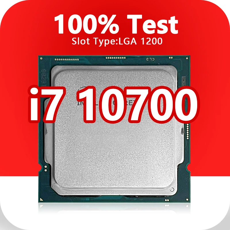 Core i7-10700 CPU 14nm 8 Cores 16 Threads 2.9GHz 16MB 65W 10thGeneration Processor Socket LGA1200 for Z490 motherboard  I7 10700