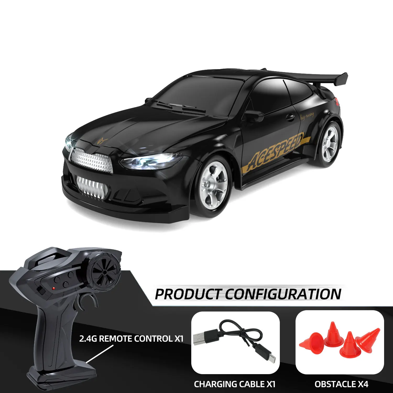 2025 Nieuwe 1/64 Rc Auto Desktop Afstandsbediening Auto Speelgoed Stunt Afstandsbediening Drift Auto Rc Mini Racing 2.4g Simulatie Speelgoed Model Gif