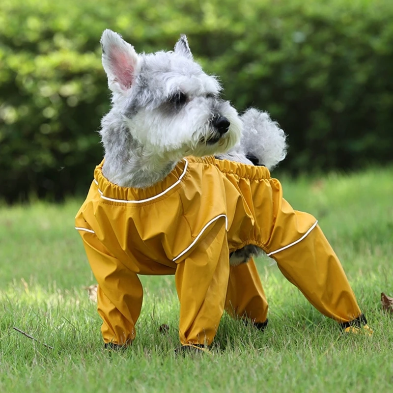 Waterproof Pet Pants with Foot Cover Dog Trousers Safety Dog Leggings Foot Protector for Small Dog Outdoor Activity