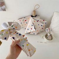 New Wave Point Sunshade Umbrella Folding Windproof Sunscreen Umbrella Mini UV Protection Rain Umbrella Outdoor