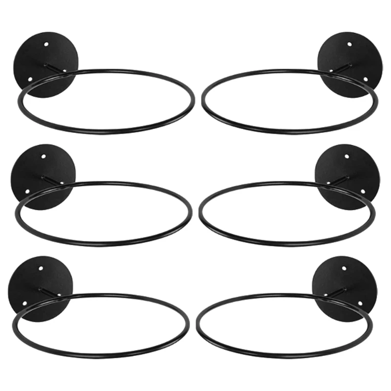 

6Pcs Wall Mount Ball Holder Ball Storage Organizers for Display Volleyball Rack