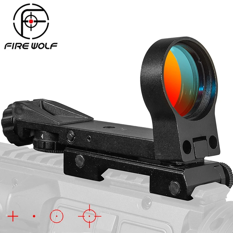 

Tactical 1X30 Hot 20mm Rail Riflescope Hunting Optics Holographic Red Dot Sight Reflex 4 Reticle Tactical Scope Collimator Sight