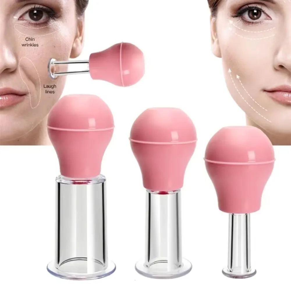 

4pcs Rubber Vacuum Cupping Masssager Cup Facial Skin Lifting Anti-Wrinkle Cupping Jar Body Anti Cellulite Cupping Therapy Tool