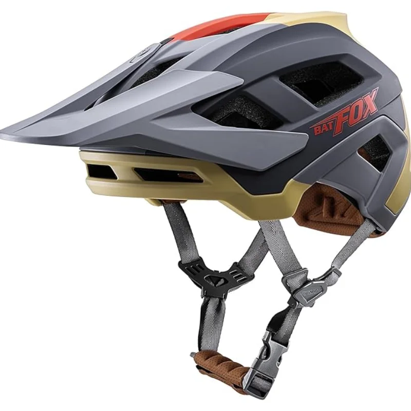 

BATFOX Bicycles Helmet 3 Position One-hand Adjustable Visor Mountain Road Bike Helmet Washable Liner MTB Cycling Helmet