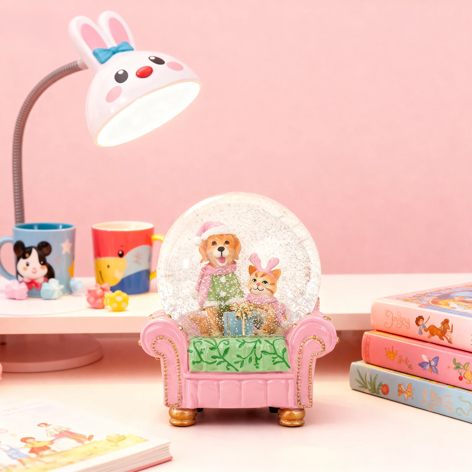 

Christmas Snow Globe for Animal Lovers, Festive Home Decor Ornament Unique Holiday Gift for Family, Friends & Christmas Enthusi