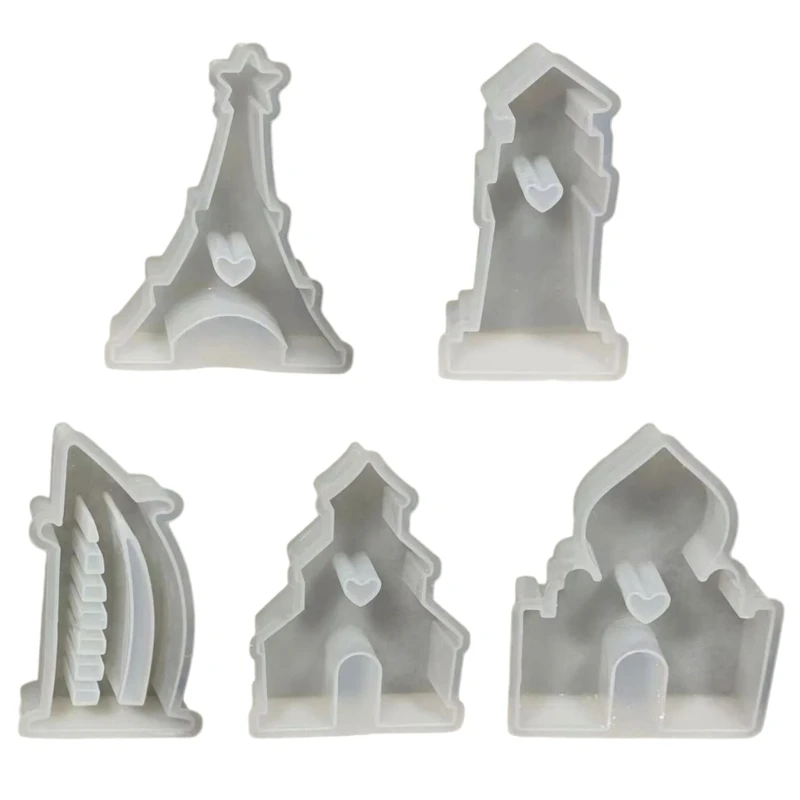 

Convenient Crafts and Decorations Mold Tower Shaped Crafts Ornaments Silicone Mold for Craft Enthusiasts