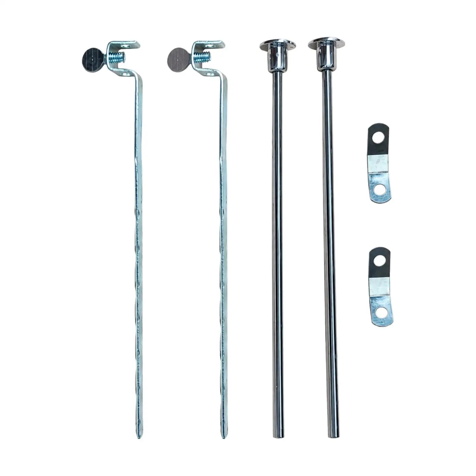 Washroom Sink Temporary Stopper Lift Rod Assembly Chrome Sink Temporary Lift Rod with Linkage Strap Metal Construction Plumbing