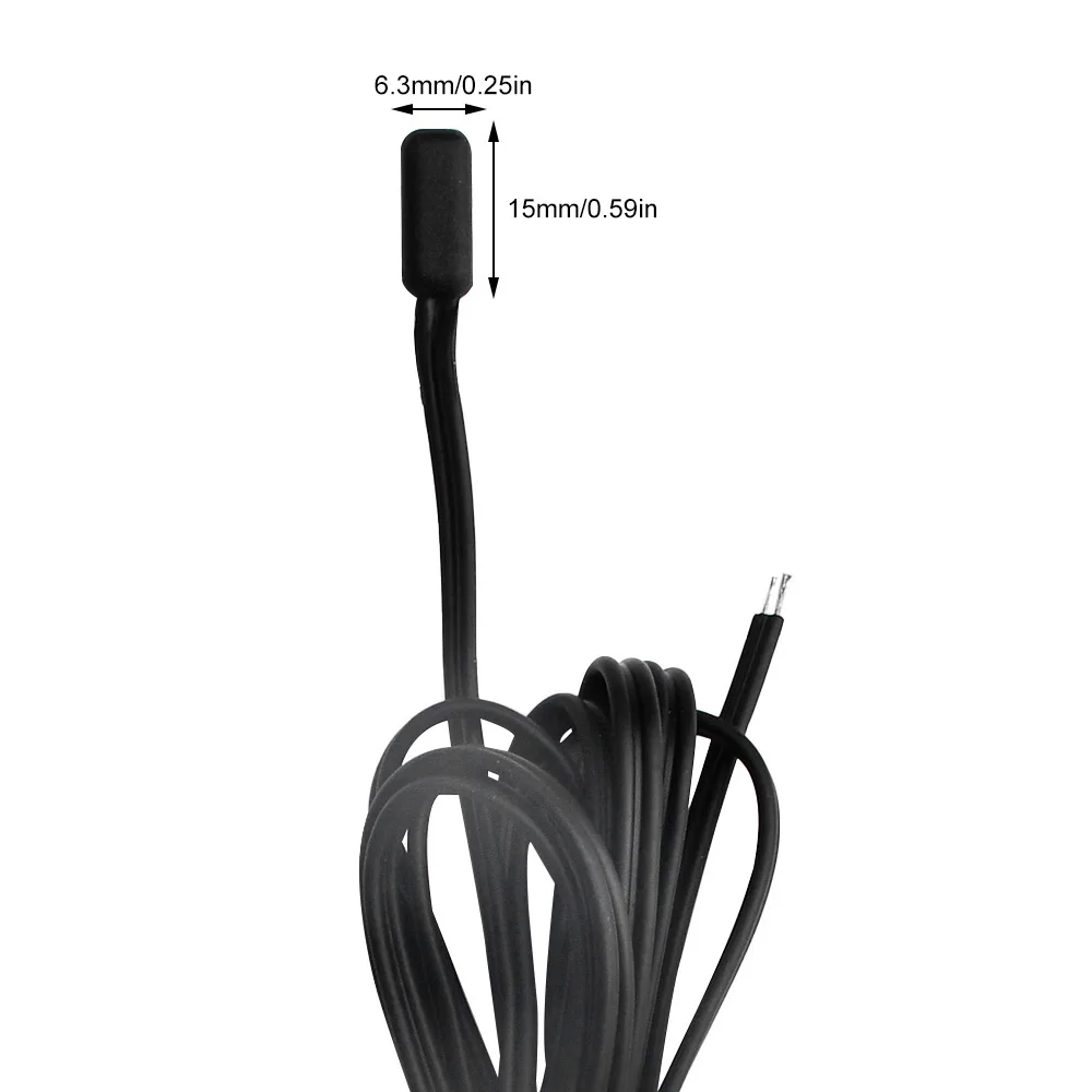 1m/2m Temperature Sensor Probe Ntc R25℃ 10k waterproof Antifreeze High Precision Thermostat Probe