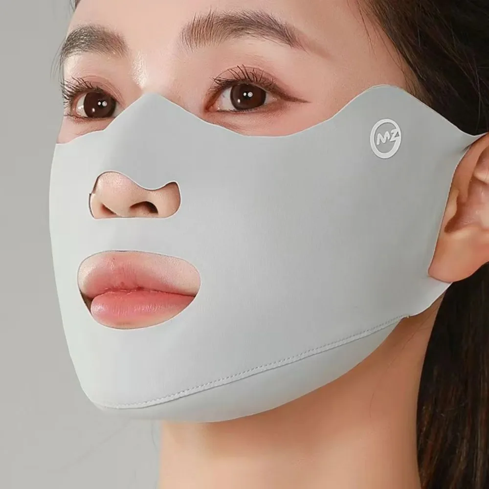 New Breathable Ice Silk Mask Washable Dustproof Sunscreen Mask Anti-UV Riding Face Mask Protect The Corners of The Eyes image 4