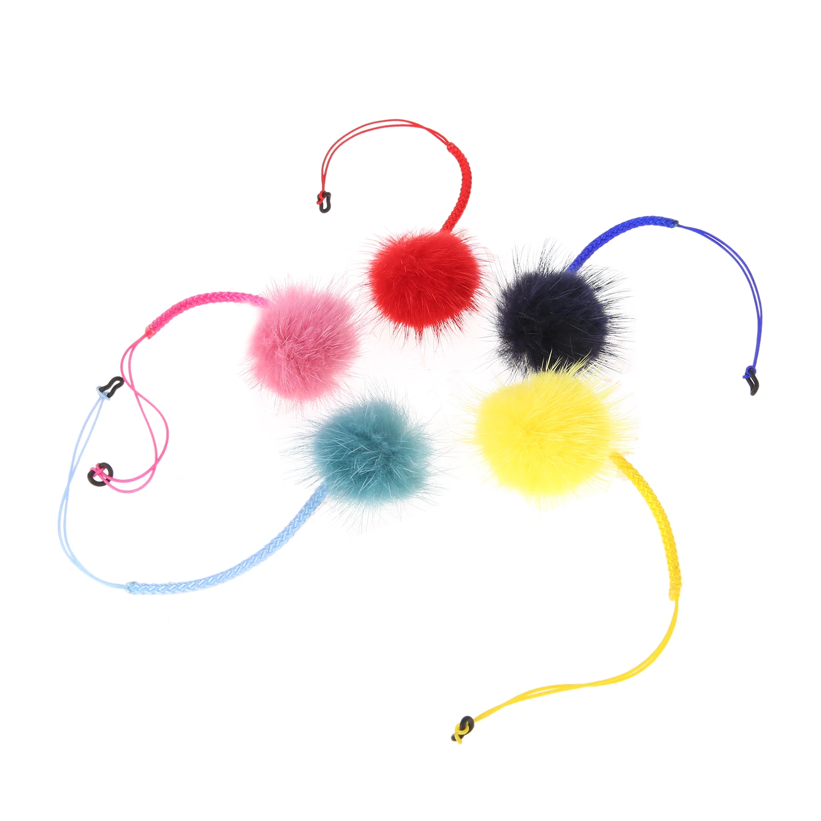 1 Pc Golf Tees Plastic Rubber Silicone Nylon 4cm Imitation Mink Fur Plush Ball 6 Colors Light Weighted Golf Accessories