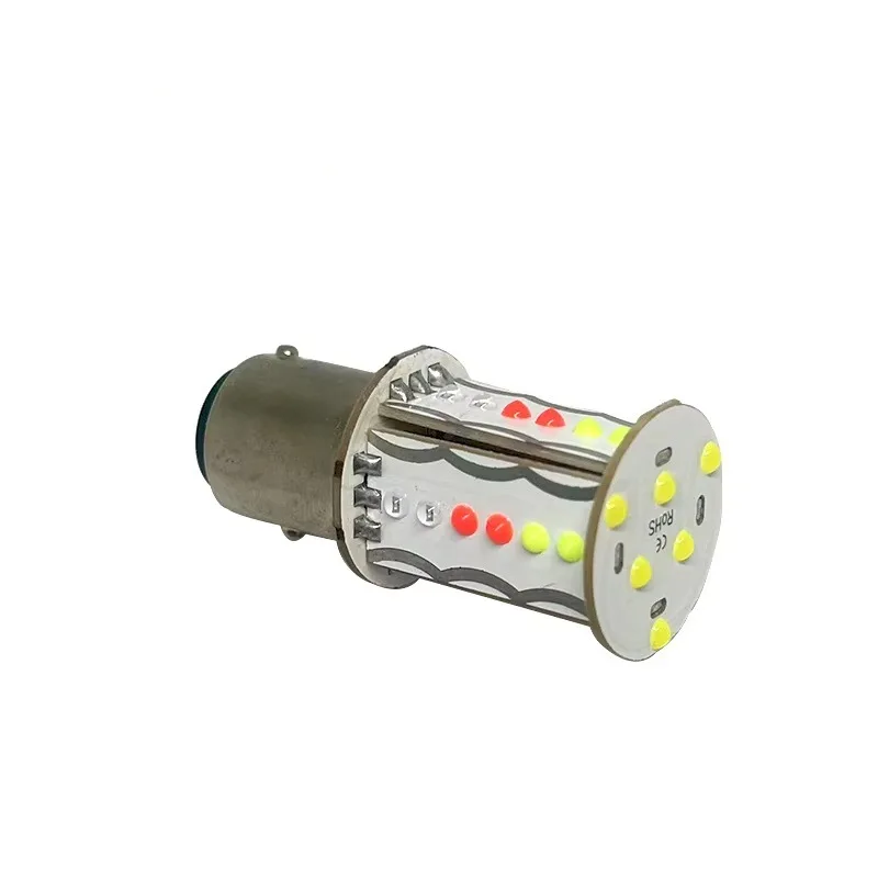 2pcs  Strobe Flash RGB Led 1157 BAY15D COB 30Chips Car Flash Brake Bulbs Lights Reverse Bulb Red Green White Blue 12V