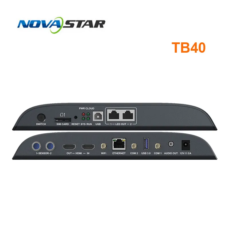 

NovaStar TB40 Full Color LED Screen Media Player Box Asynchronous and Synchronous Outdoor LED Display Sending Box Controller