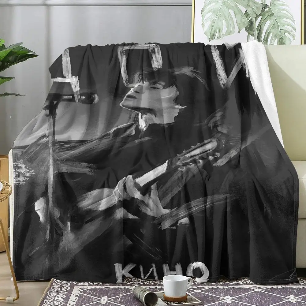 V-viktor T-Tsoi Throw Soft Flannel Throw Blanket, Lightweight Breathable Summer Nap Blanket For Sofa Home Travel Cozy Decor