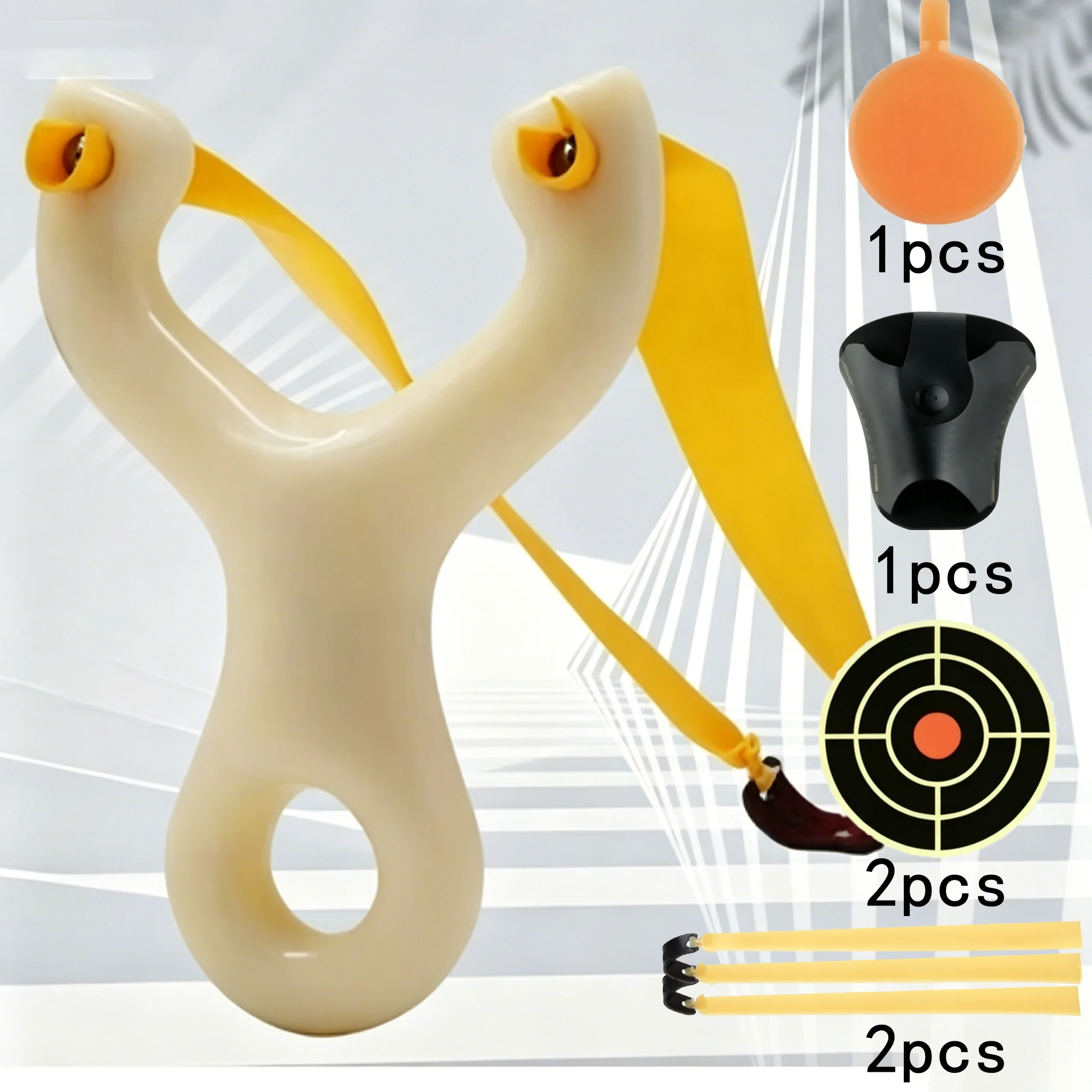 ABS Resin Clamp Ball Slingshot, Closed Single-Clamp for Safety, Easy-to-Use Outdoor Practice Catapult, High-Precision Gadget