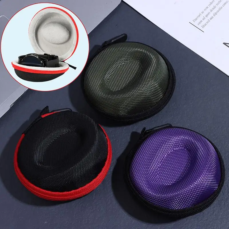 New【Portable Travel Watch Case EVA Storage Bag Dust-proof Single Watch Case Shock & Impact Resistant For Traveling Or Business】