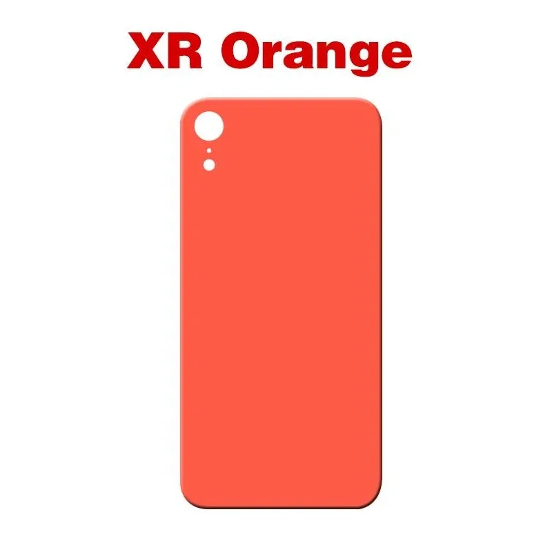 Back Glass For IPhone XR Back Cover Glass Fast Replacement Housing Battery Cover Big Hole Rear Glass with glue