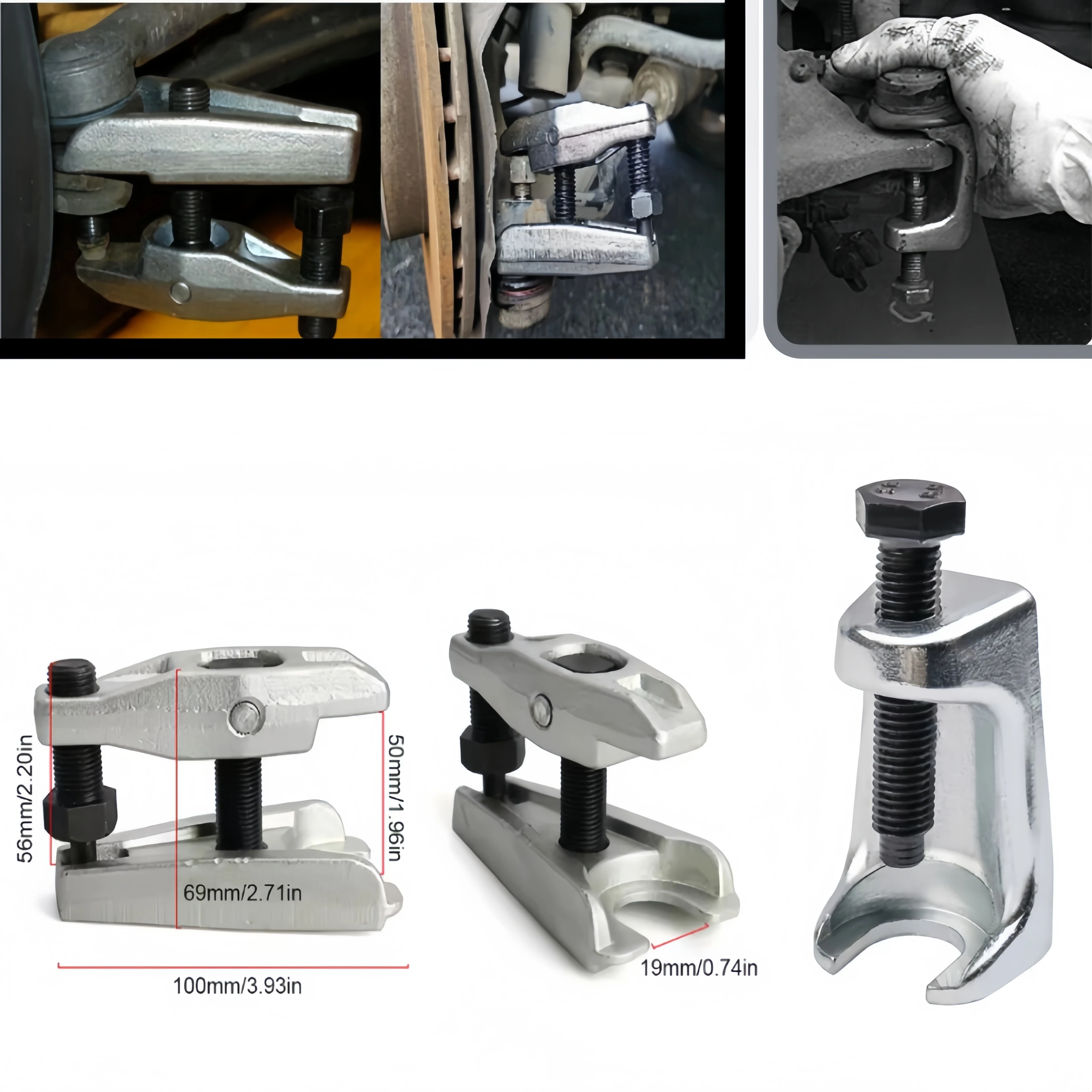 Outil de séparation de rotule, extracteur de rotule réglable pour système de direction automobile de voiture, outil de réparation de Garage universel