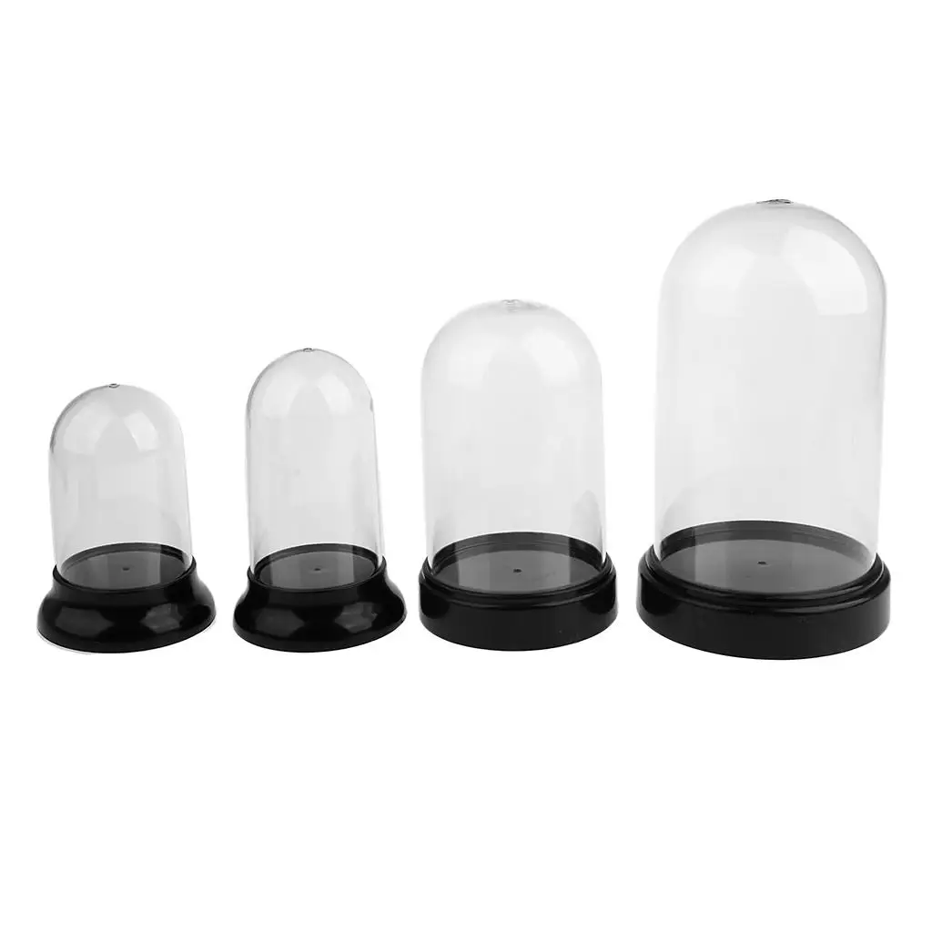 Transparent Cover Round Cover Basic Display Box for Figurine Toy Toy Tokel