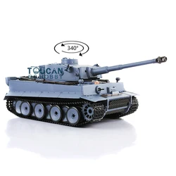 Boys Toys 1/16 Scale 7.0 Heng Long RC Tank Plastic German Tiger I RTR 3818 Radio Control Ready to Run Vehicle for Gifts TH17233