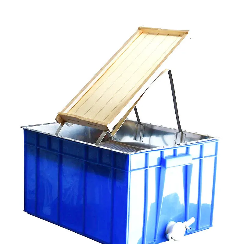 beekeeping, stainless steel honey cutting deep plate honey cutting 3-piece set, storage box, flowing honey bucket box set