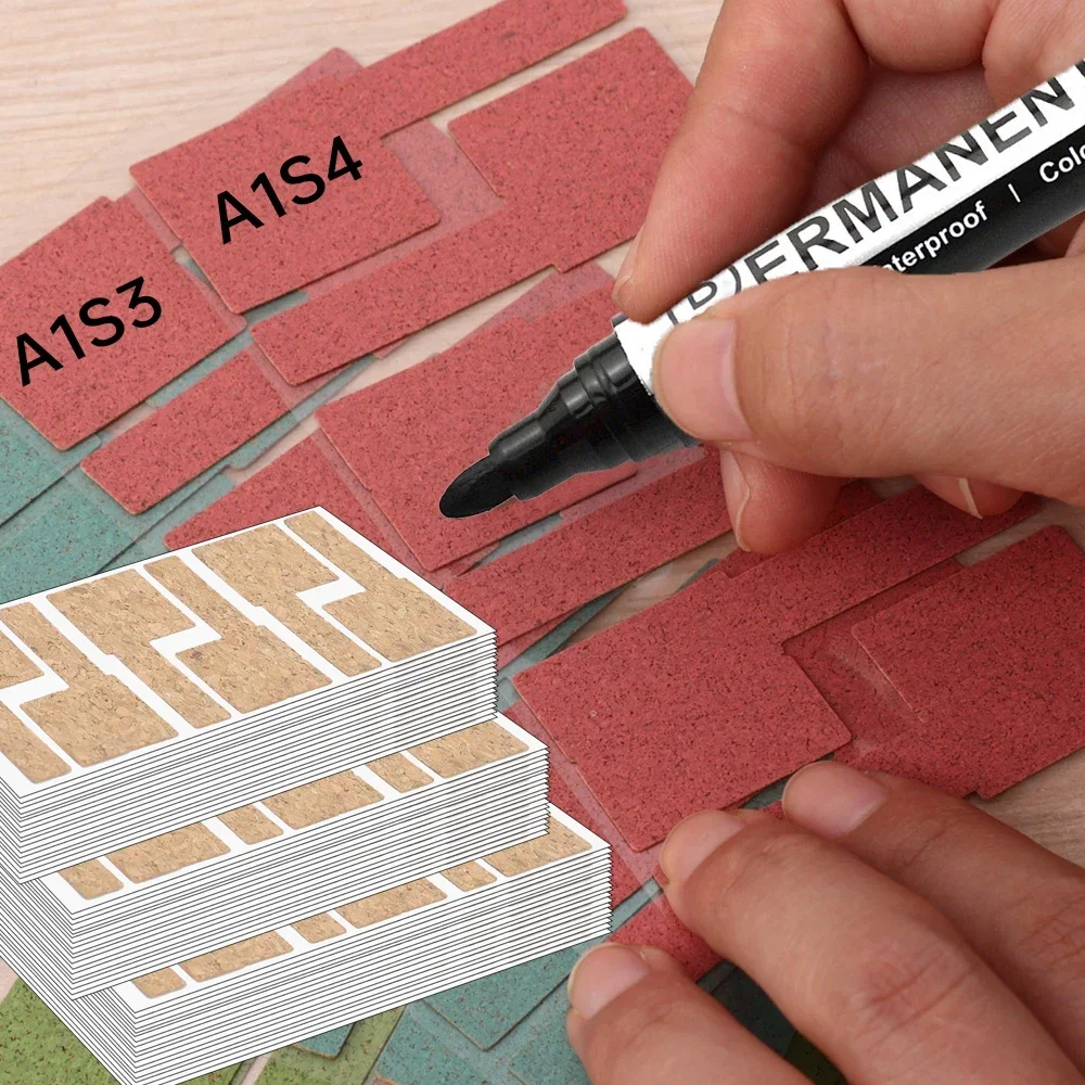 Kabel Data Gabus Tahan Air Stiker Label Berperekat Tanda Klasifikasi Garis Ethernet Kertas Identifikasi Tag Kawat Kosong
