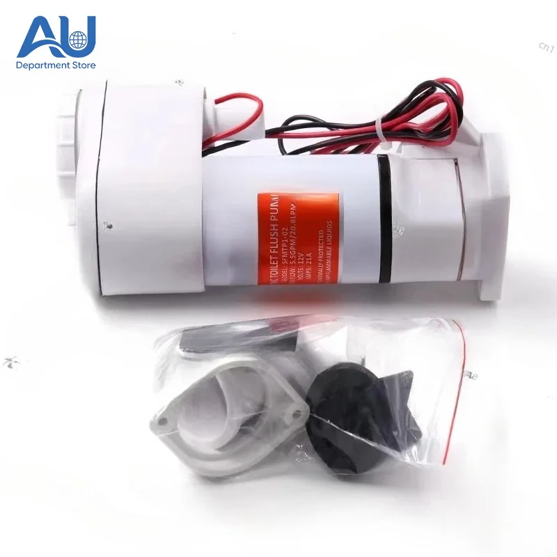 

Yacht Toilet RV Straight Drain Valve, Special Electric Marine Car Ceramic Toilet 12V24V Accessories