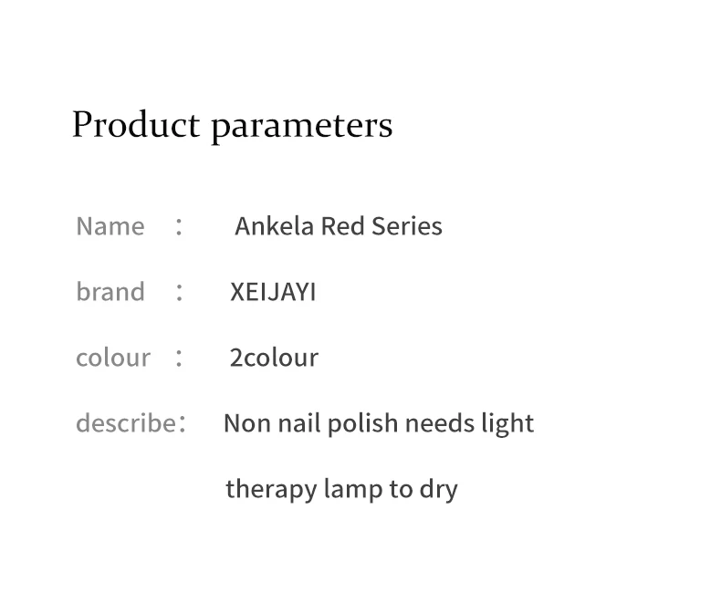 15 ml Ankela Red Series 2 Farben Cat Eye Magnetischer Gel-Nagellack Starter Nagel-Gel-Nagellack, geeignet für das neue Jahr – Detail 8