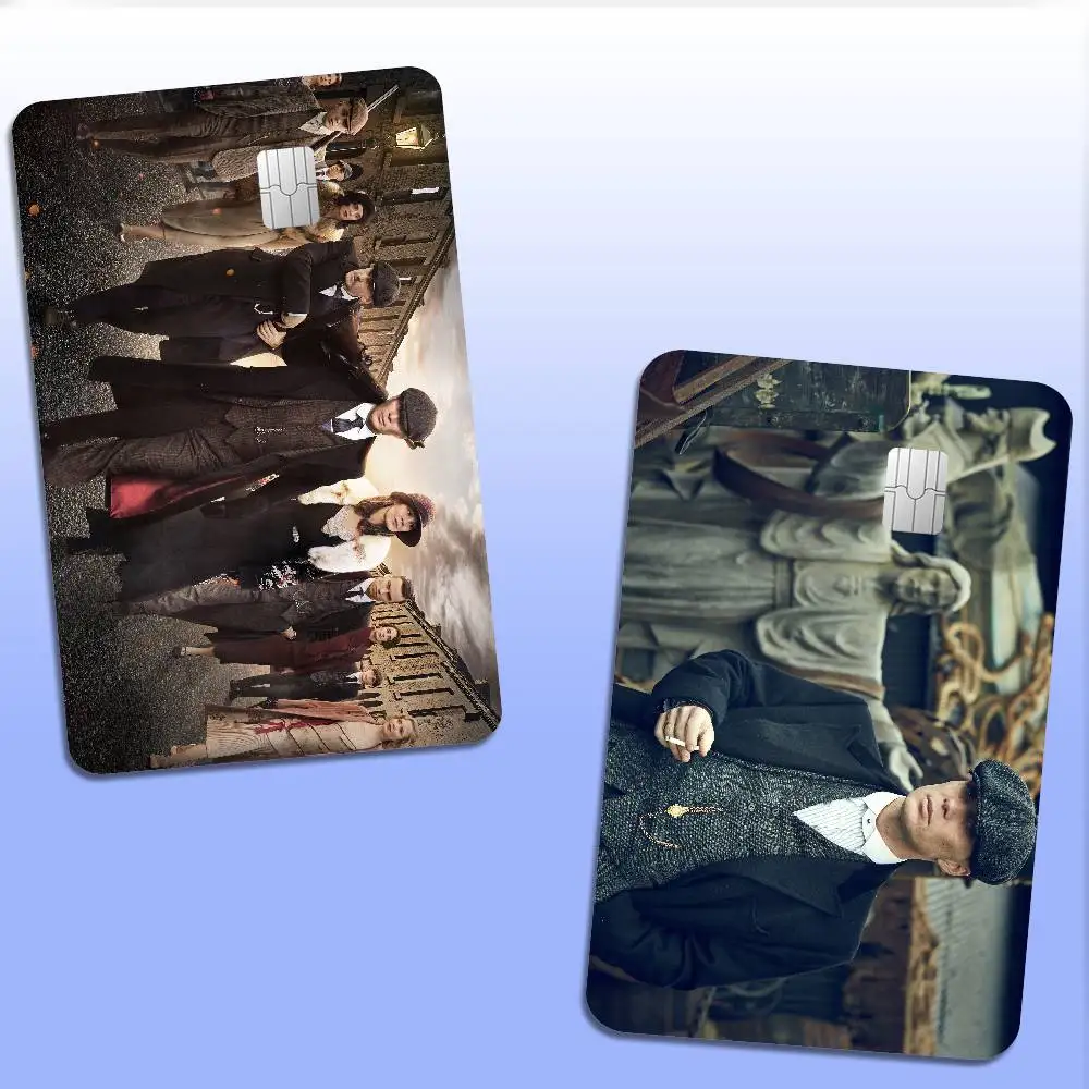 Movie P-Peaky B-Blinders Game Anime Sticker Film Skin Cover Case For Small Large No Chip Debit Credit Card Front Side
