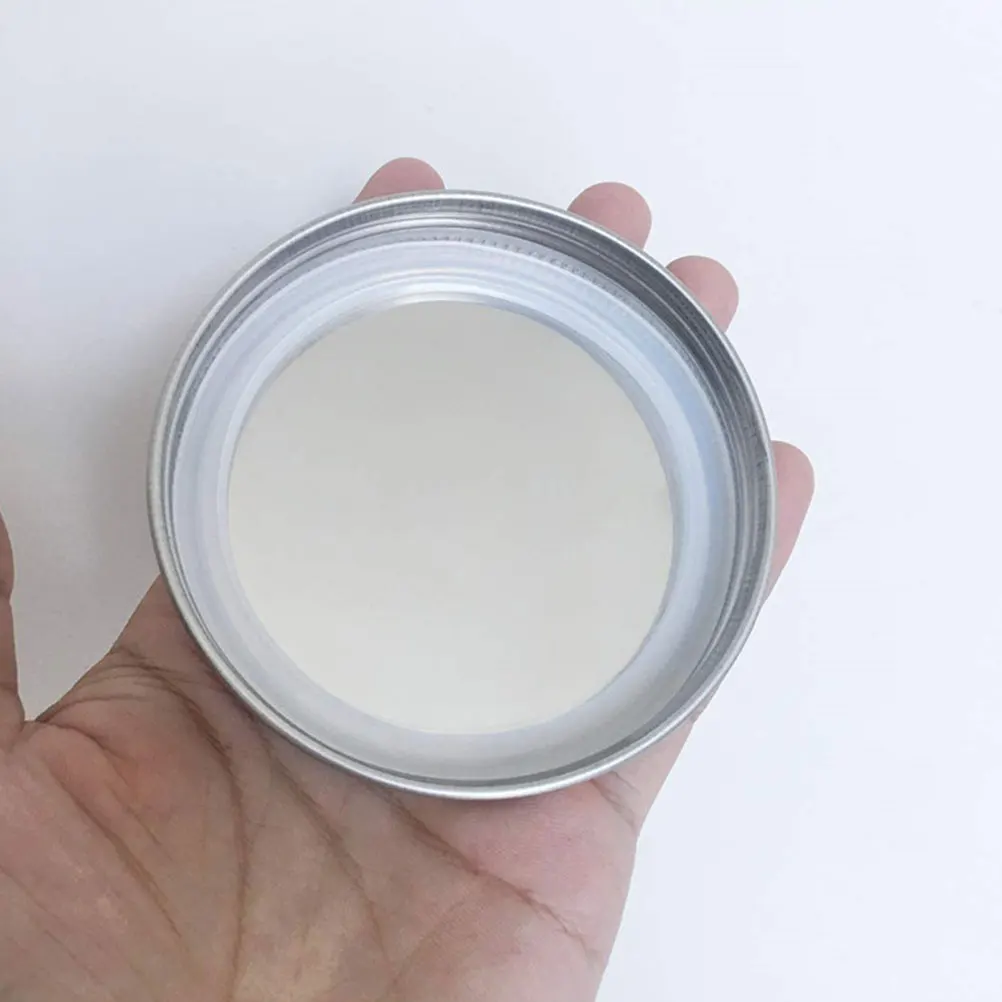 

6pcs Mason Jar Lids Leakproof Reusable Stainless Steel Silicone Sturdy Canning Covers Sealing Replacement for Food Storage