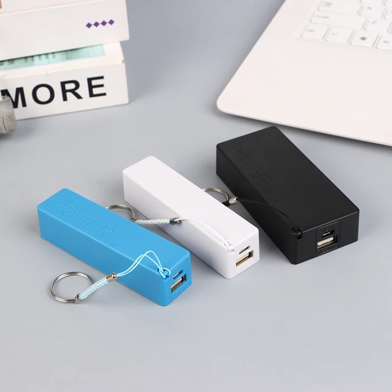 Mobile Power Bank Charger Battery Pack For Case DIY Box Protable Colorful Stroage Box