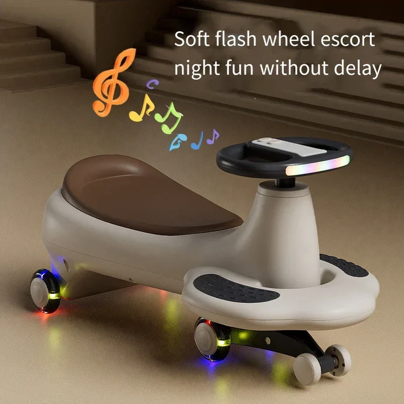 Voiture Twister pour enfants, bébé, scooter, balançoire, voiture Yo-yo, 1-6 ans, anti-flexlover, roue silencieuse, adultes peuvent s'asseoir, voitures à bascule, jouet