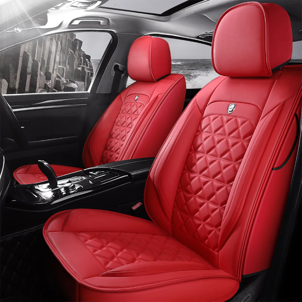 

Red Car Seat Cover For Polo Sedan Volkswagen Passat B5 B6 B7 Touareg Touran Jetta VW Golf 7 Tiguan Golf 4 5 6 7 Auto Accessories