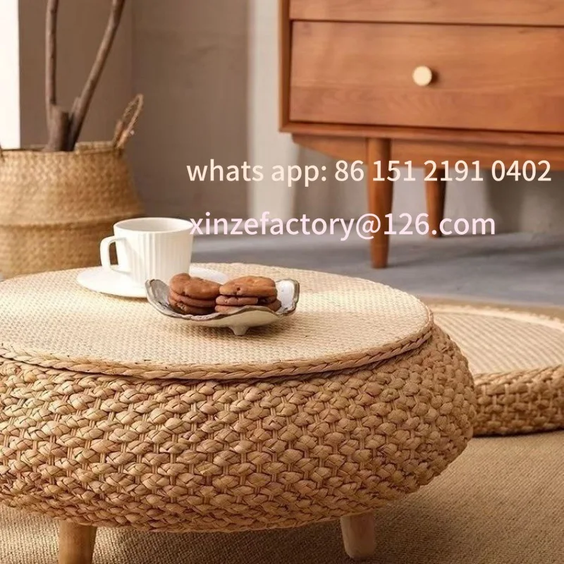 

Customizable bay window small table kang bedroom simple window sill floor low rattan storage can be stored