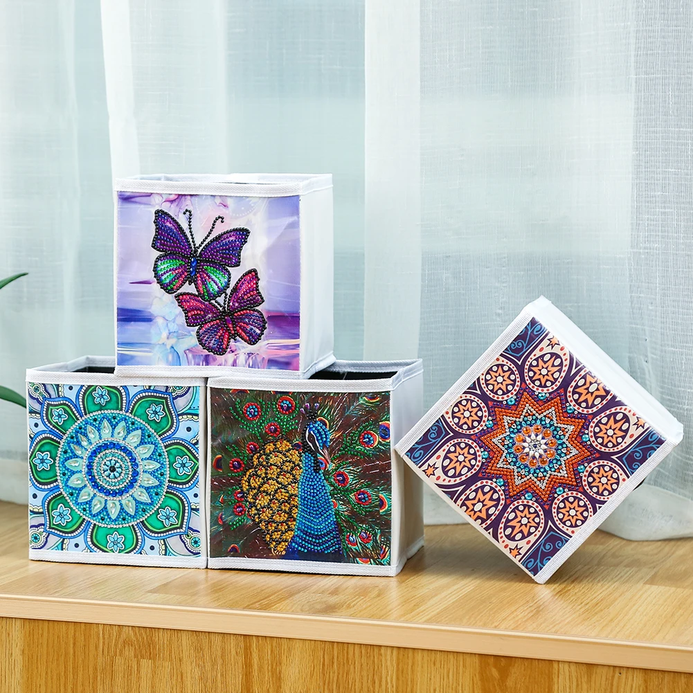 

Foldable DIY Diamond Painting Storage Box Diamond Art Storage Box Diamond Painting Storage Container Home & Office Decor